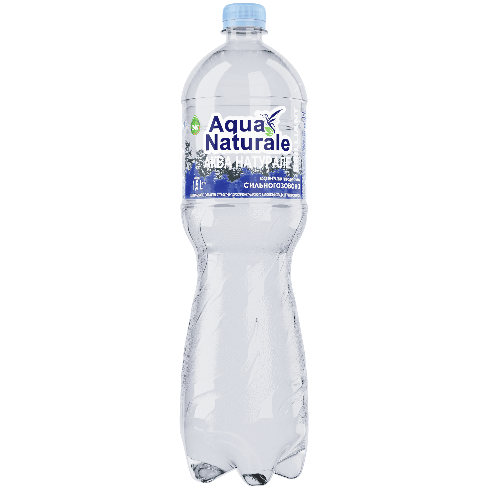 Вода питна "Аква Натурале" 1,5л сильногазована